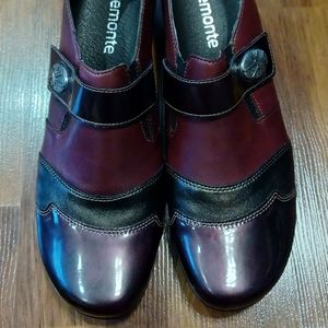 Remonte Red Leather Loafers